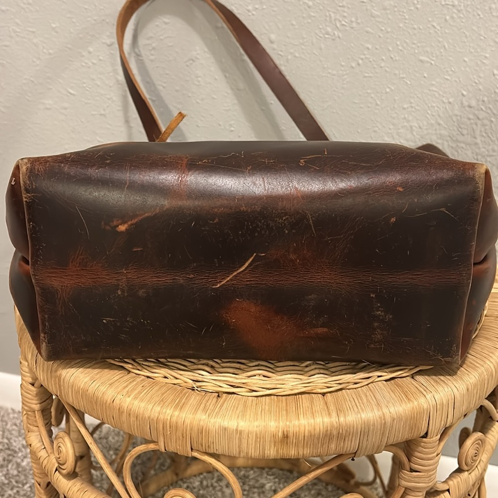 KMM & Co Brown Leather Tote Bag‎ Handcrafted Large - Picture 11 of 13